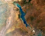 Lake Malawi in the Eastern Rift of the Great Rift Valley seen from space