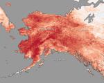 Temperature anomalies in Alaska in January 2014
