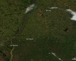 Aerial view of the Parana River acquired by NASA on 11 June 2014 