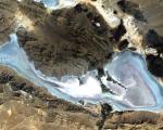 Satellite image of the Neyriz Lakes in southern Iran (Image: ESA)