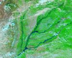 Extensive flooding in Punjab on September 9, 2025, (c) NASA