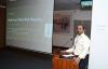 UN-SPIDER's expert, Mr Shirish Ravan, holding a lecture