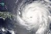 Hurricane Irma in the Caribbean.