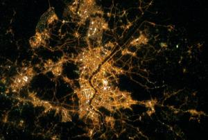 Seoul, South Korea seen from space