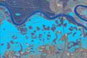 Flood delineation map provided by Sentinel-1A