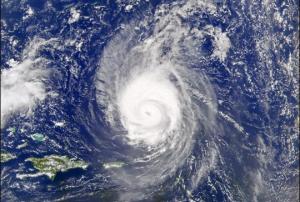 Hurricane Fabian over Bermuda in 2003