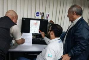 Staff of the NEOC of SE-CONRED of Guatemala during the simulation