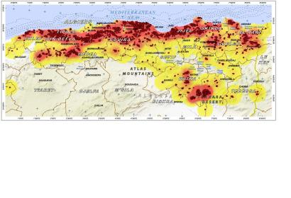 Algeria: Maps of summer 2012 wildfires available